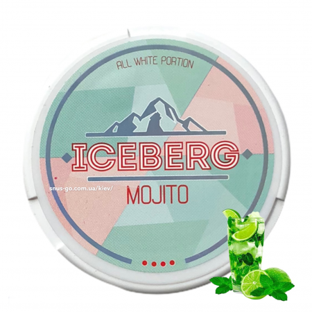 Снюс Iceberg Mojito крепостью 75 мг Снюс Iceberg Mojito крепостью 75 мг