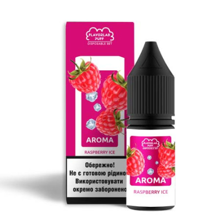Набор Flavorlab Disposable Puff 10ml Raspberry Ice Набор Flavorlab Disposable Puff 10ml Raspberry Ice