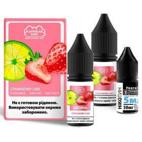 Набор Flavorlab Disposable Puff 10ml Strawberry Lime