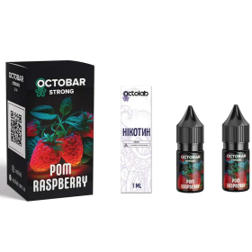 Набір Octobar Strong Pom Raspberry 10 ml