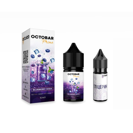 Набор Octobar Prime 15ml Blueberry Soda Набор Octobar Prime 15ml Blueberry Soda