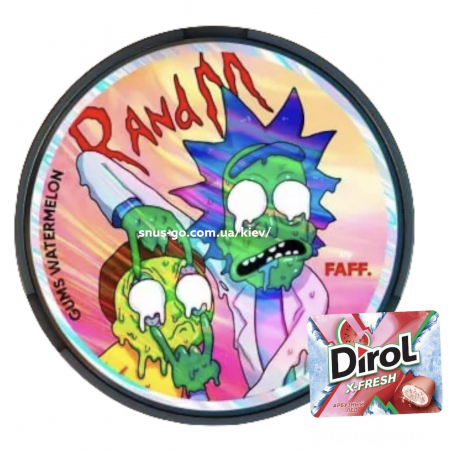 Снюс Rick And Morty Арбузная жвачка купить Снюс Rick And Morty Арбузная жвачка купить