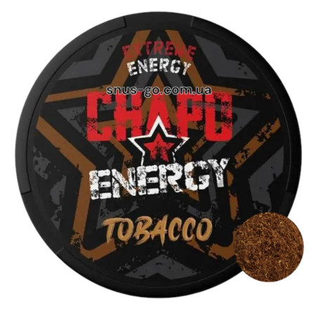 Кофеїн паучі Chapo Tobacco 150 мг Кофеїн паучі Chapo Tobacco 150 мг