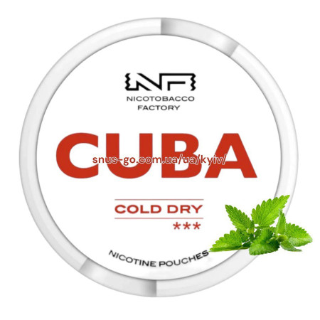 Снюс Cuba White Cold Dry 16 мг Снюс Cuba White Cold Dry 16 мг