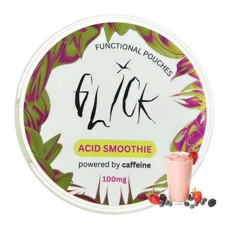 Кофеиновые паучи Glick Caffeine Acid Smoothie 100mg Кофеиновые паучи Glick Caffeine Acid Smoothie 100mg